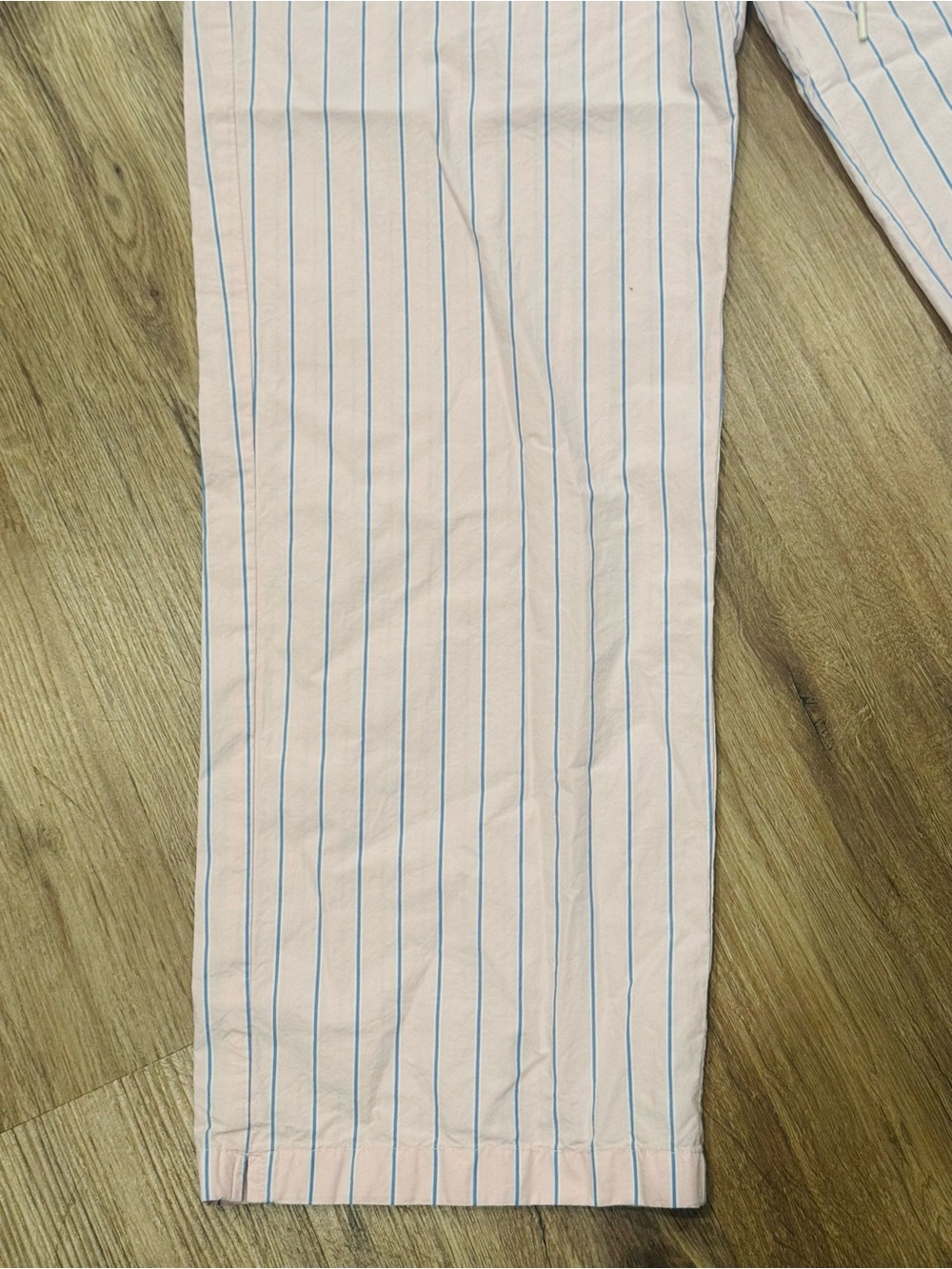 Abercrombie & Fitch Pink and Blue Striped Joggers - Picture 3 of 5